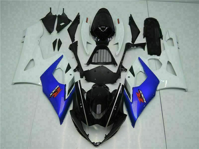 MS Injection Bodywork Blue White Fairing Fit for  2005-2006 GSXR 1000 q051