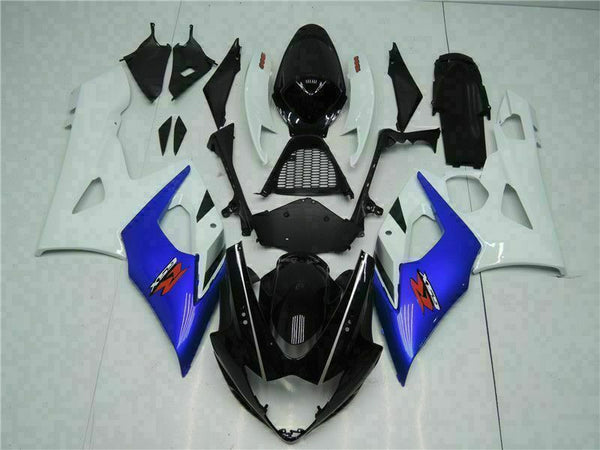 MS Injection Bodywork Blue White Fairing Fit for  2005-2006 GSXR 1000 q051
