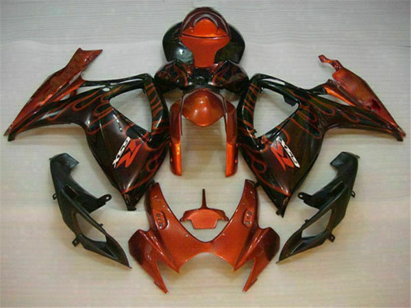 MSB Injection Mod Red Fairing Set Fit for  2006 2007 GSXR 600 750 n047