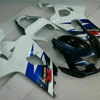 MSB Injection  White Black Fairing Fit for  2004 2005 GSXR 600 750 n054
