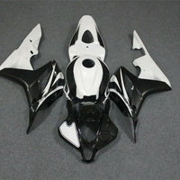 MSA White Black Plastic Injection Fairing Fit for Honda 2007-2008 CBR600RR u046
