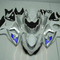 MS Injection Silver White Fairing Kit Fit for  2009-2016 GSXR 1000 o037