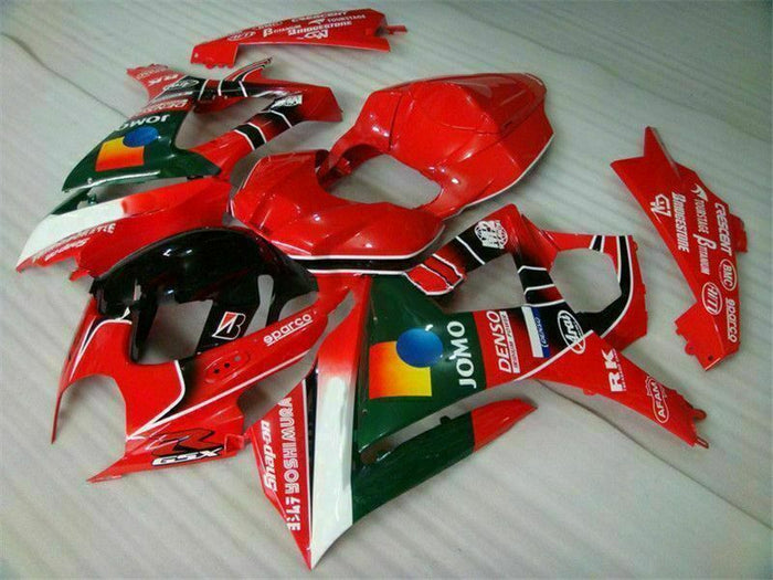 MS Injection Plastic Red Fairing Kit Fit for  2007-2008 GSXR 1000 p012