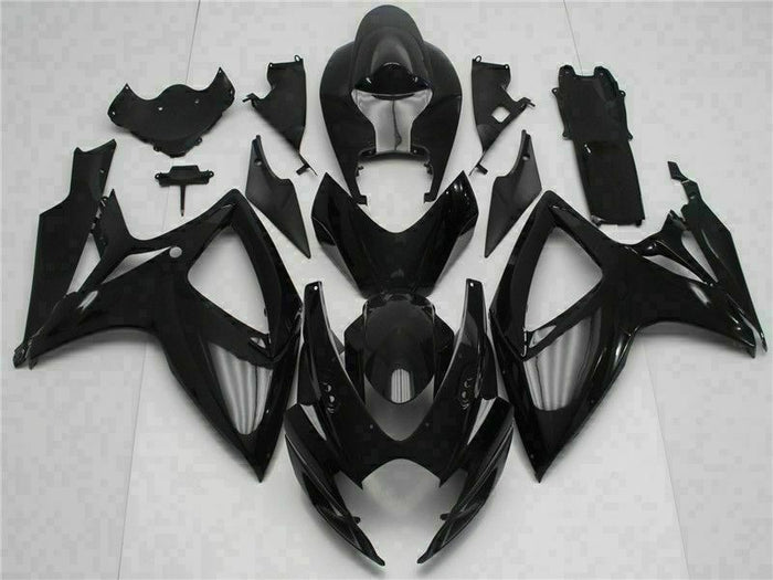 MSB Injection Black Plastic Fairing Fit for  2006 2007 GSXR 600 750 o0100