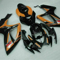 MSB Injection Black Orange Fairing Fit for  2006 2007 GSXR 600 750 n067