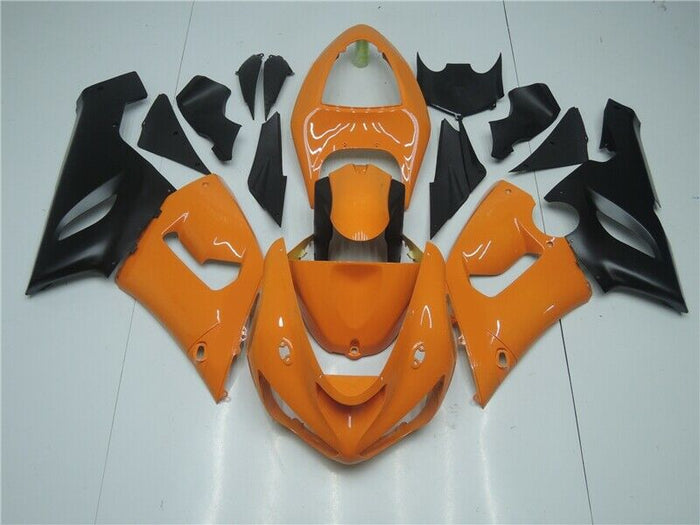 NT Injection Orange Black Injection Mold Fairing Fit for 2005 2006 ZX6R 636 e04A