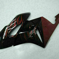 MS Injection Plastic Red Flame Fairing Kit Fit for Honda2004-2005 CBR1000RR u0120