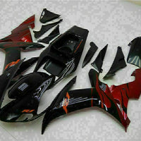 MSB Injection Mold Kit Black Red Fairing Fit for Yamaha 2002-2003 YZF R1 g001-02