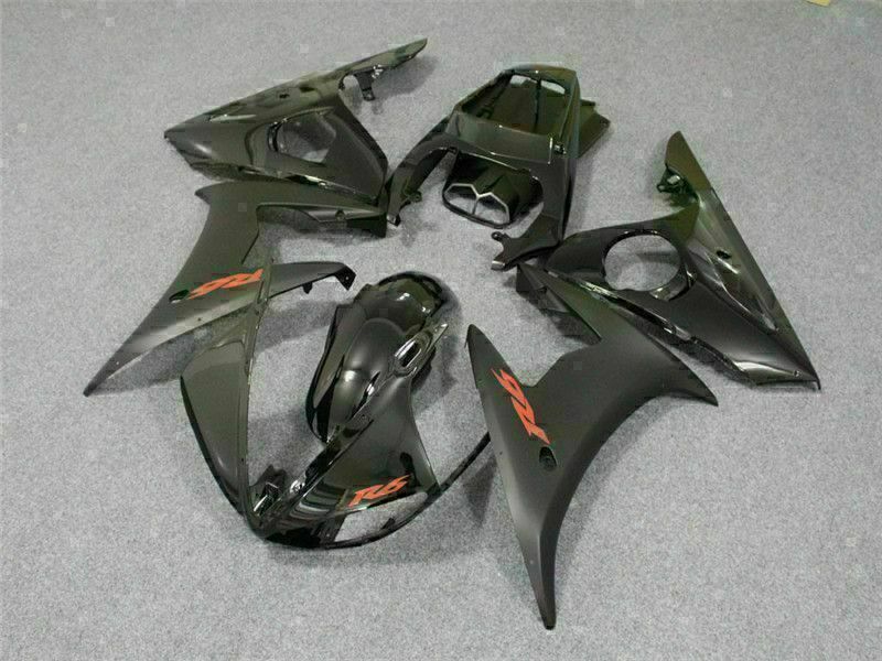 NT Fairing Fit for Yamaha 2003-2009 YZF-R6/YZF-R6S G046- Matte Black 09r | ABS Injection