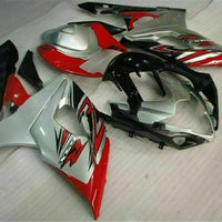 MS Injection Plastic Red White Fairing Fit for  2005-2006 GSXR 1000 r029