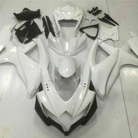 MSB Injection Mold White Fairing Set Fit for  2008-2010 GSXR 600 750 n014