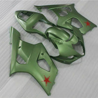 MS Injection Plastic Green Kit Fairing Fit for  2003-2004 GSXR 1000 n053