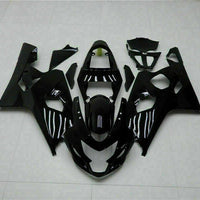 MS Injection Kit Gloss Black Fairing Fit for  2004 2005 GSXR 600 750 n09i