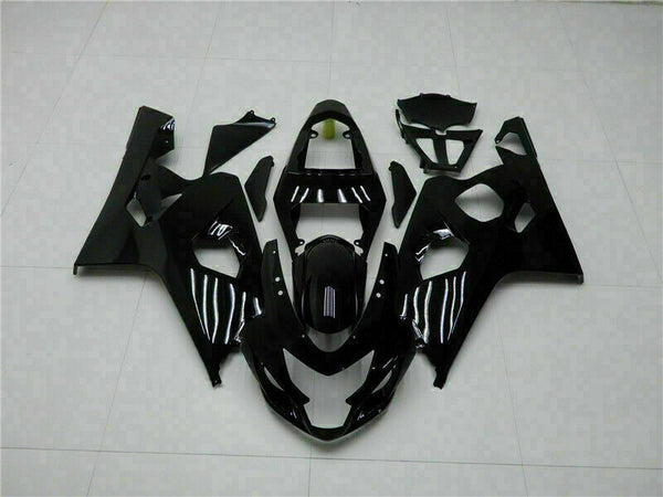 MS Injection Kit Gloss Black Fairing Fit for  2004 2005 GSXR 600 750 n09i