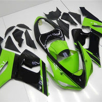 NT Green Black Injection Molded Fairing Fit for 2005 2006 636 ZX6R ABS Set e04A