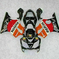 MS Injection Fairing Orange Black Kit Fit for Honda 2001-2003 CBR600 F4I u031