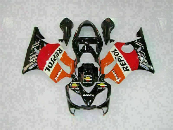 MS Injection Fairing Orange Black Kit Fit for Honda 2001-2003 CBR600 F4I u031