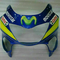 MS Blue Yellow Fairing Injection Fit for Honda 1999-2000 CBR600 F4 ABS Plastic u011