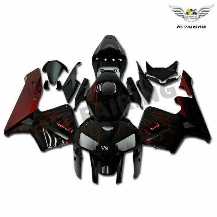 MSA Injection Molded Red Fairing Fit for Honda 2005-2006 CBR600RR Set v064