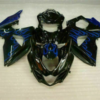 MS Injection Blue Flame Black Fairing Kit Fit for  2009-2016 GSXR1000 q022