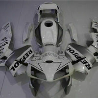 MSA Injection Mold White Plastic Fairing Fit for Honda 2003-2004 CBR600RR v060