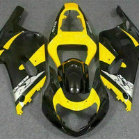 MSB Injection Yellow Black Fairing Fit for  2001-2003 GSXR 600 750 n026