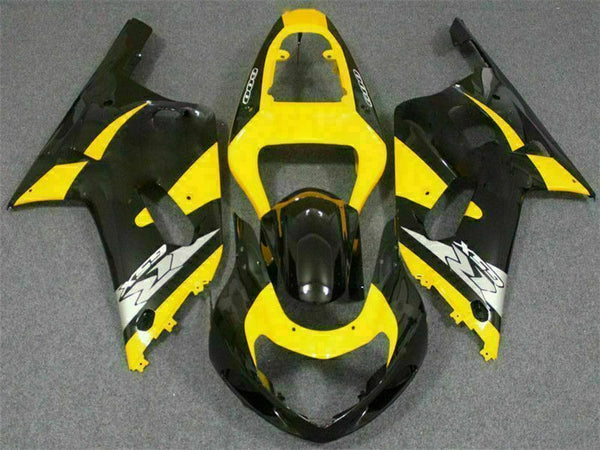 MSB Injection Yellow Black Fairing Fit for  2001-2003 GSXR 600 750 n026