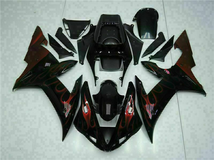 MSB Injection Mold Kit Black ABS Fairing Fit for Yamaha 2002-2003 YZF R1 g026