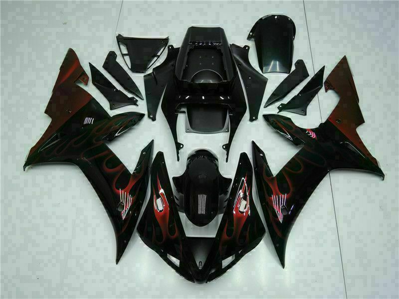 NT Fairing Fit for Yamaha 2002-2003 YZF-R1 G026- Msb Black | ABS Injection