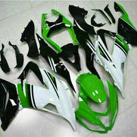 MSA Fit for  2013-2018 ZX6R 636 Plastic White Blue Injection Fairing s005
