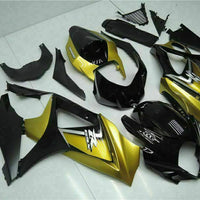 MS Injection Gold Black Fairing ABS Kit Fit for  2007-2008 GSXR 1000 p049