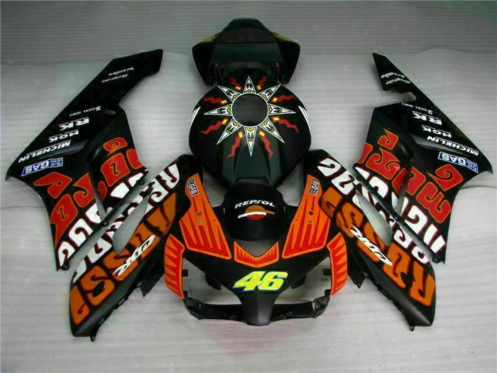 MS Injection Fairing Black Orange Fit for ABS Honda CBR1000RR 2004-2005 u075