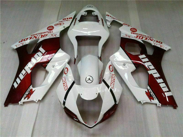 MS Injection New Red White Kit Fairing Fit for  2003-2004 GSXR 1000 p039