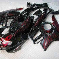 MSA Red Flame Injection Fairing Set Fit for Honda 1997-1998 CBR600F3 u007