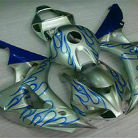 MS Injection Blue Flame Silver Fairing Fit for Honda 2006-2007 CBR1000RR u046