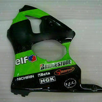 MS Fit for  2000-2002 ZX6R Plastic Green Kit Injection Fairing ABS t004-th
