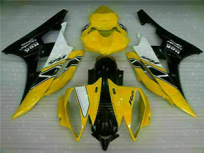 MS Injection Yellow Black ABS Kit Fairing Fit for Yamaha 2006-2007 YZF R6 g037