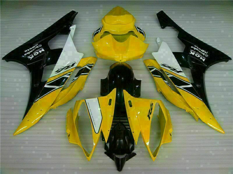 NT Fairing Fit for Yamaha 2006-2007 YZF-R6 G037- Yellow Black | ABS Injection