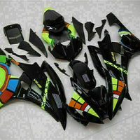MS Injection Bodywork Black Fairing Fit for Yamaha 2006-2007 YZF R6 ABS Cowl g061
