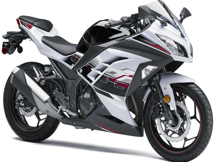 Fit for  Ninja 2013-2017 EX300 300 Plastic White Injection Fairing v0f-A