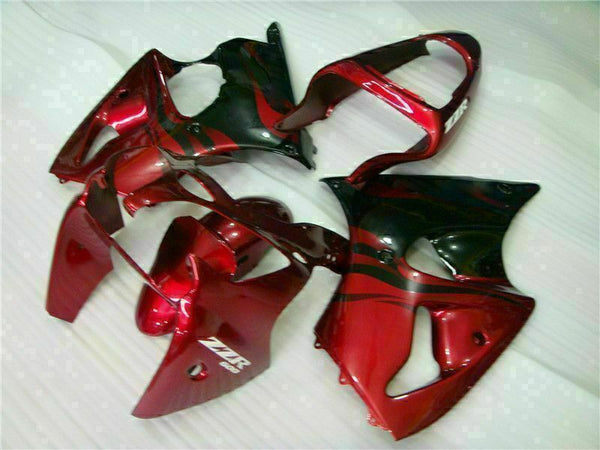 MS Fit for  2000-2002 ZX6R Plastic Red Black Injection Fairing ABS t006