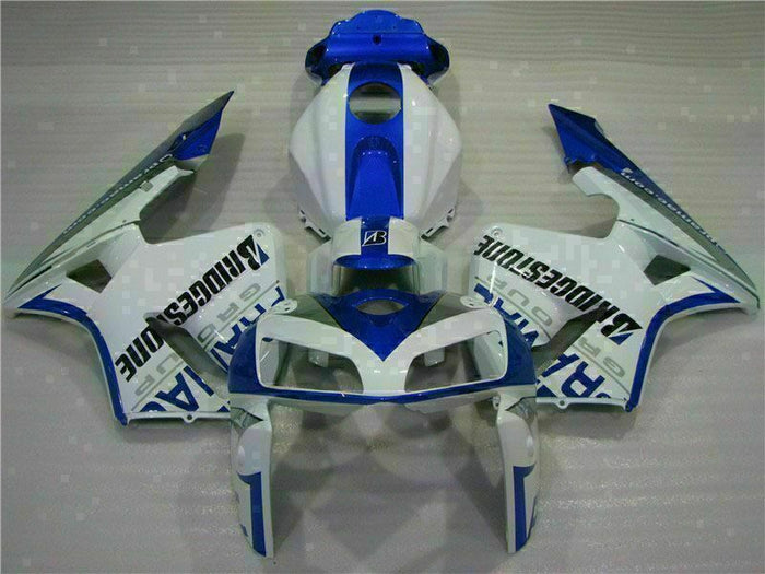 MSA Injection Mold Fairing Fit for Honda 2005-2006 CBR600RR Set White Blue u097