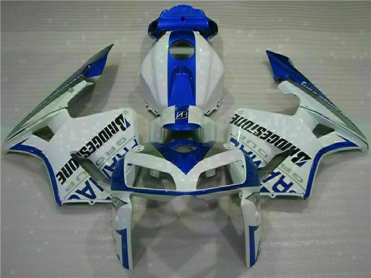 NT Fairing Fit for Honda 2005-2006 CBR600RR U097- Msa White Blue | ABS Injection