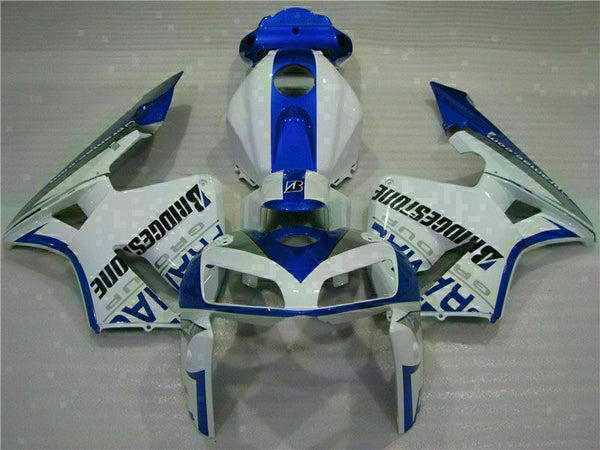 MSA Injection Mold Fairing Fit for Honda 2005-2006 CBR600RR Set White Blue u097