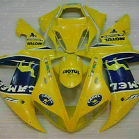 MSB Injection Mold Kit Yellow ABS Fairing Fit for Yamaha 2002-2003 YZF R1 g015