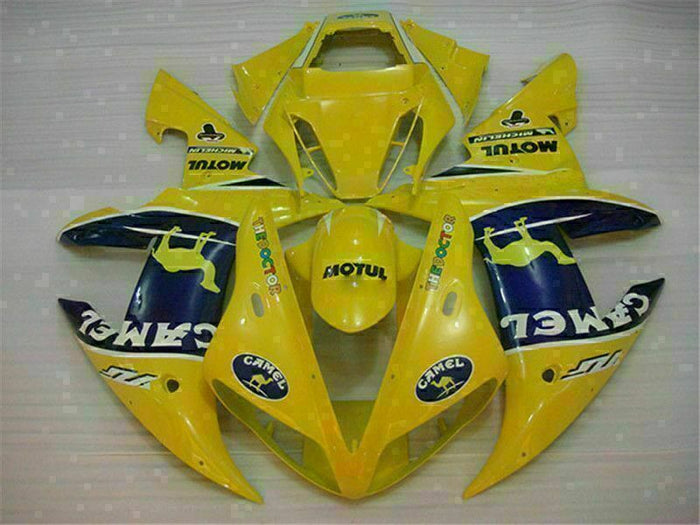 MSB Injection Mold Kit Yellow ABS Fairing Fit for Yamaha 2002-2003 YZF R1 g015