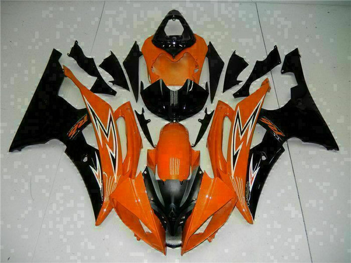 NT Injection Mold Orange Black Fairing Fit for Yamaha 2008-2016 YZF R6 N020