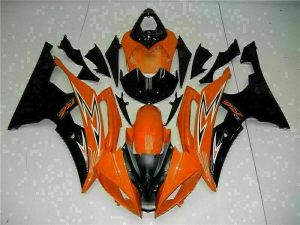 NT Injection Mold Orange Black Fairing Fit for Yamaha 2008-2016 YZF R6 N020