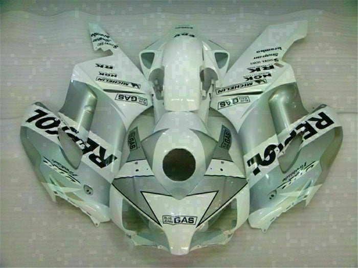 MS Injection Mold White Silver Fairing Kit Fit for Honda2004-2005 CBR1000RR u002