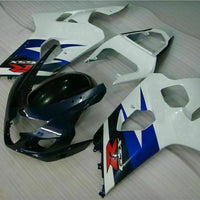 MSB Injection  White Black Fairing Fit for  2004 2005 GSXR 600 750 n054